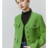 Abrigos elegante de estilo francés para mujer