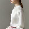Blusas de seda de morera para mujer