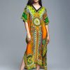 Caftán largos estampado bohemio para mujer