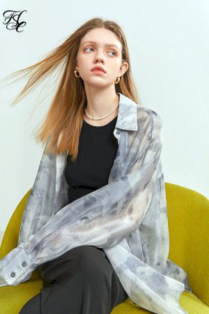 Camisa de manga larga para mujer