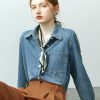 Camisa vaquera suave para mujer