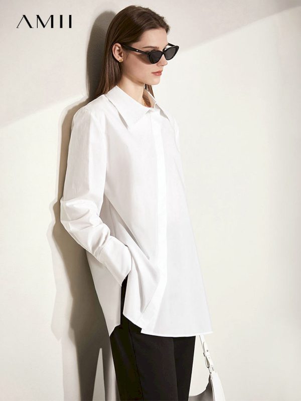Camisas minimalistas de primavera para mujer
