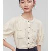 Camisas sencillas de viento suave para mujer