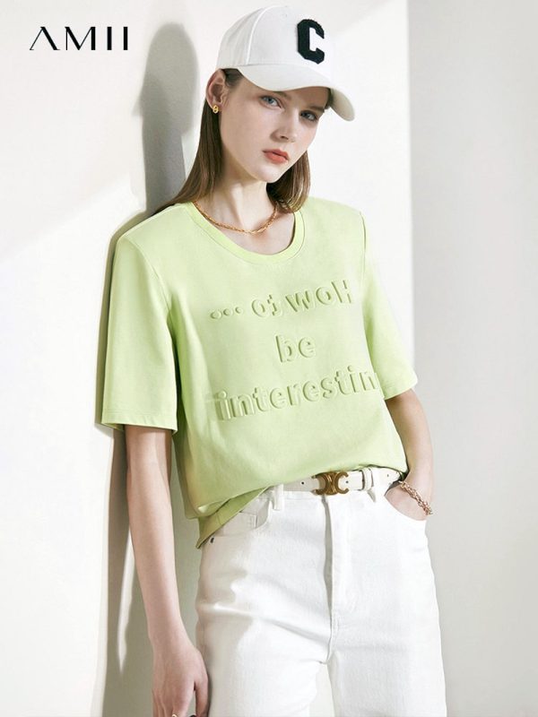 Camisetas informales minimalistas para mujer