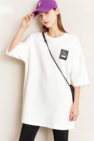 Camisetas minimalistas de gran tamaño para mujer
