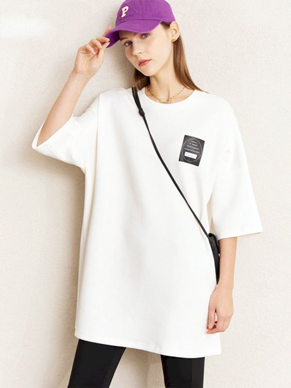Camisetas minimalistas de gran tamaño para mujer