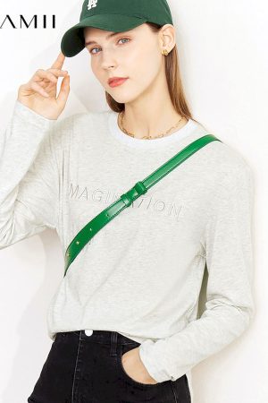 Camisetas minimalistas de otoño para mujer