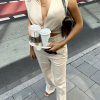 Conjunto de piezas de algodón y lino para mujer
