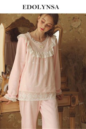 Conjuntos de pijama de terciopelo para mujer