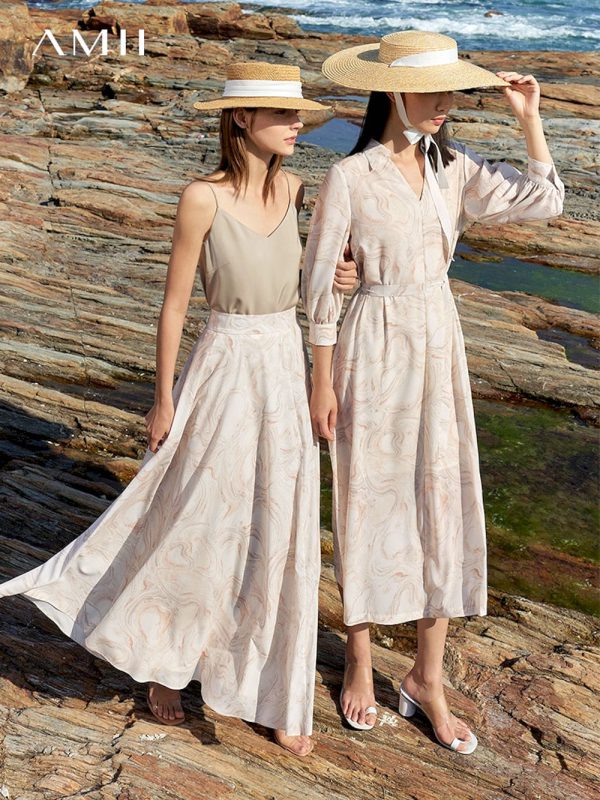 Conjuntos de vestidos largos minimalistas para mujer