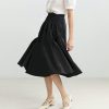 Faldas acampanada de diseño plisado para mujer