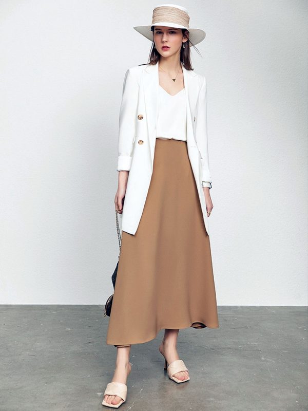 Faldas largas minimalistas para mujer