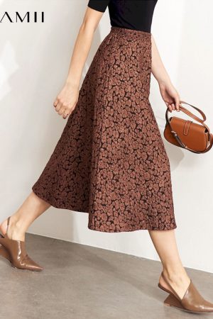 Faldas minimalistas de estilo clásico francés para mujer
