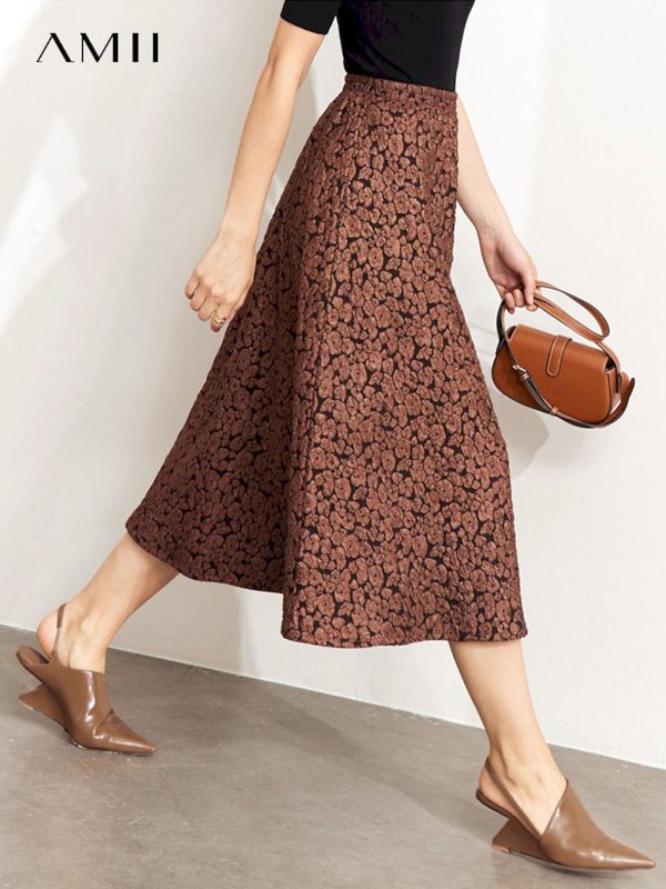 Faldas minimalistas de estilo clásico francés para mujer