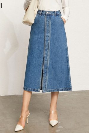 Faldas vaqueras minimalistas para mujer