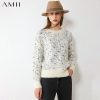 Jersey grueso de tweed para mujer