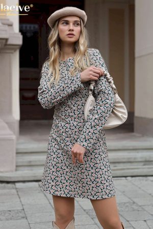 Mini Vestidos clásico vintage para mujer