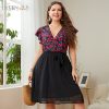 Mini Vestidos con estampado floral para mujer