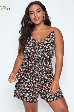 Mono cortos sin mangas para mujer