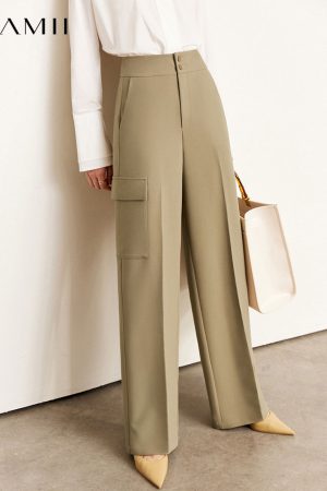 Pantalones cargo informales minimalistas para mujer