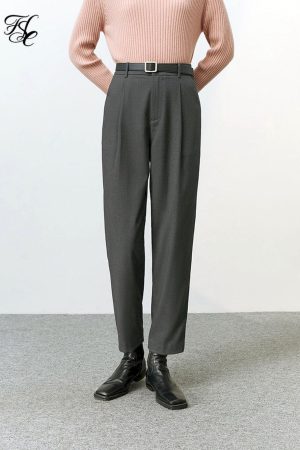 Pantalones grises para mujer