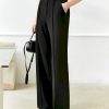 Pantalones minimalistas de gasa para mujer