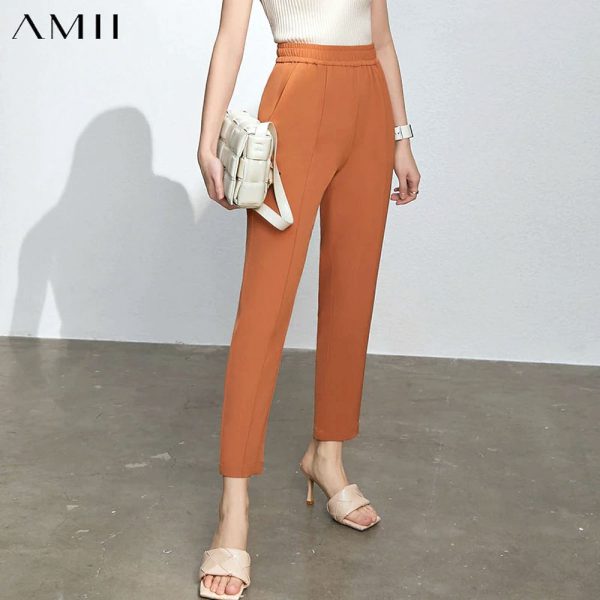 Pantalones minimalistas de primavera para mujer