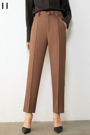 Pantalones minimalistas informales para mujer