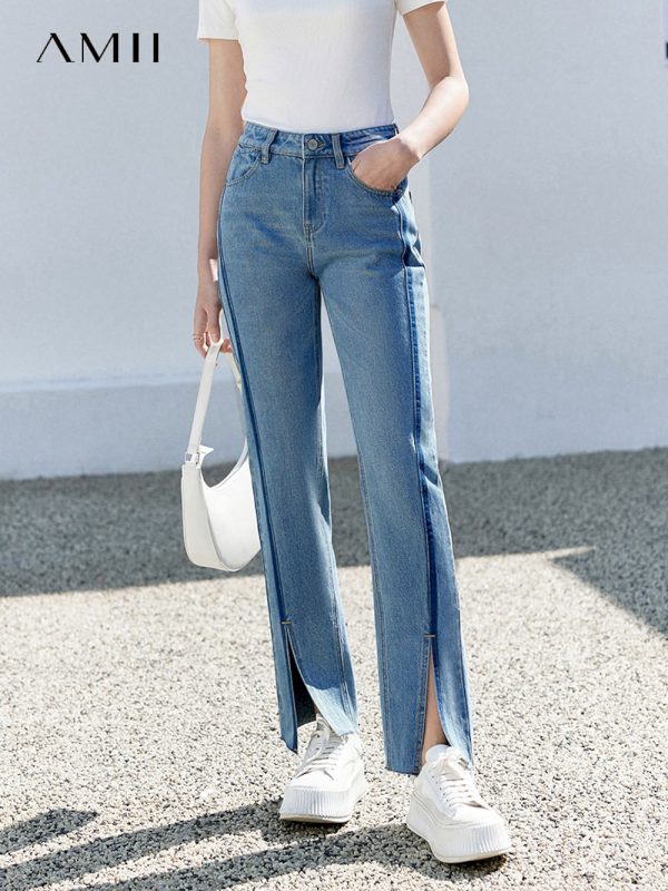 Pantalones vaqueros minimalistas para mujer
