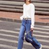 Pantalones vaqueros minimalistas para mujer