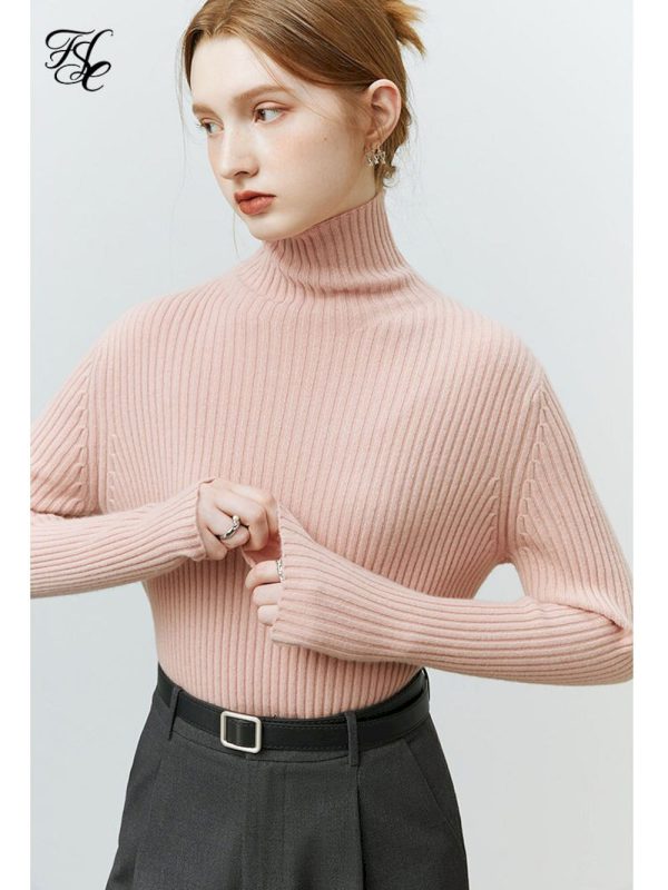 Suéteres de cuello alto para mujer
