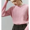 Suéteres de cuello redondo para mujer