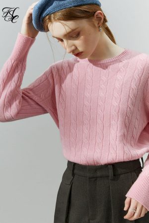 Suéteres de cuello redondo para mujer