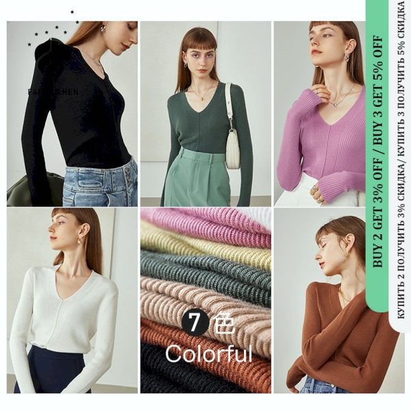 Suéteres de lana fino para mujer