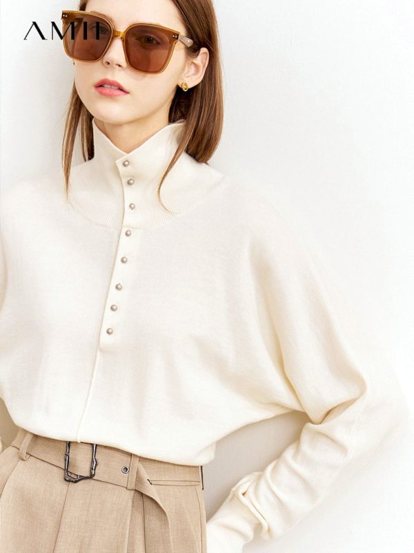 Suéteres de lana minimalistas para mujer
