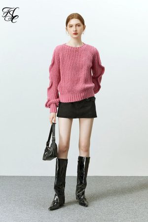 Suéteres holgado coreano para mujer