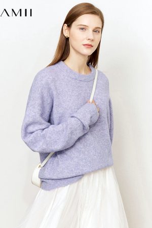 Suéteres minimalistas de lana para mujer