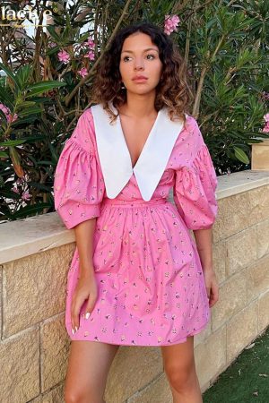 Vestidos ajustado de manga corta para mujer