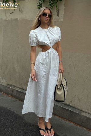 Vestidos blanco ajustado y para mujer