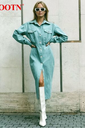 Vestidos camisero elegante para oficina