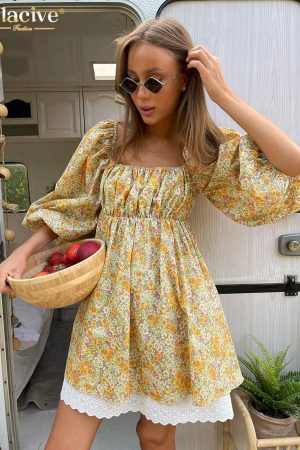 Vestidos cortos holgado de verano para mujer