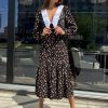 Vestidos de manga larga con estampado para mujer