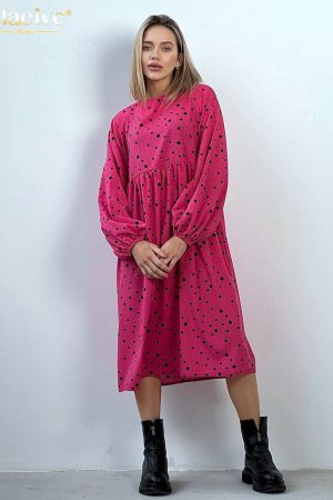 Vestidos de oficina con estampado informal para mujer