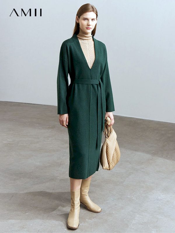 Vestidos de punto minimalistas para mujer