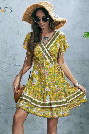 Vestidos de verano con estampado floral para mujer