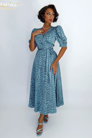 Vestidos estampado ajustado de verano para mujer