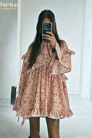 Vestidos estampado elegante para mujer