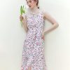 Vestidos floral francés romántico para mujer