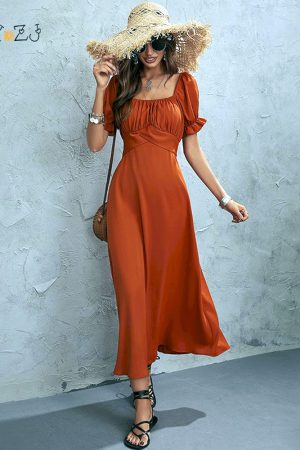 Vestidos largos de gasa para mujer