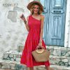 Vestidos largos rojo para mujer